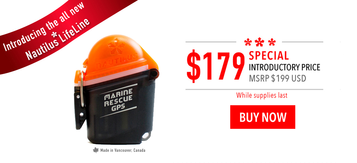 All New Nautilus Lifeline GPS VHF Safety Radio for Scuba Divers Don’t
