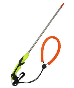 Trident Pointer/Lobster Tickle Stick with Grip Adjustable Lanyard