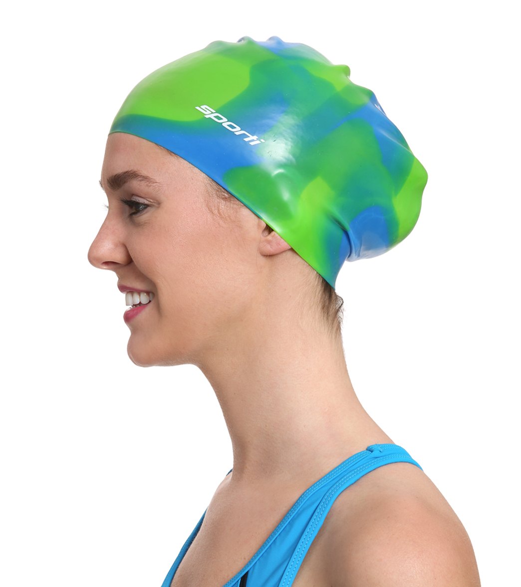 Bric Dodo Mens Swimming Cap Silicone Womens Swim Cap for Long Hair & Short Hair 