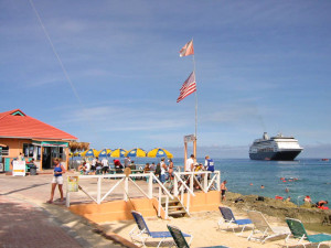 Cruise Ship in Caribbean