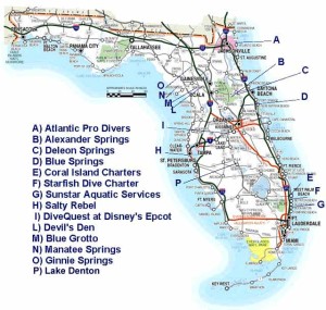 Florida Dive Map