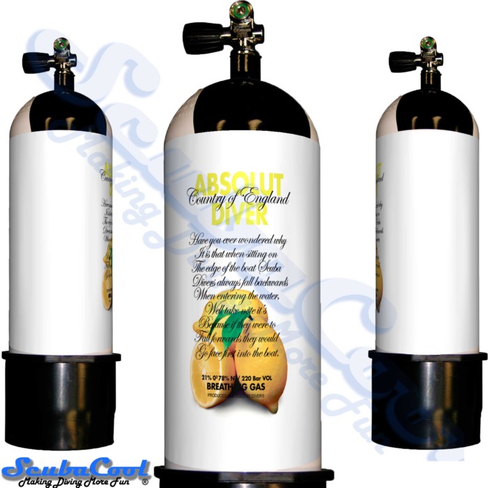 2702 Scubacool Scuba Dive Gas Cylinder Tank Cover NOT neoprene