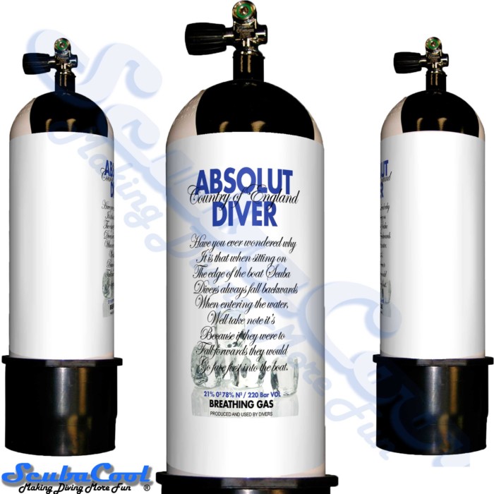2704 Scubacool Scuba Dive Gas Cylinder Tank Cover NOT neoprene