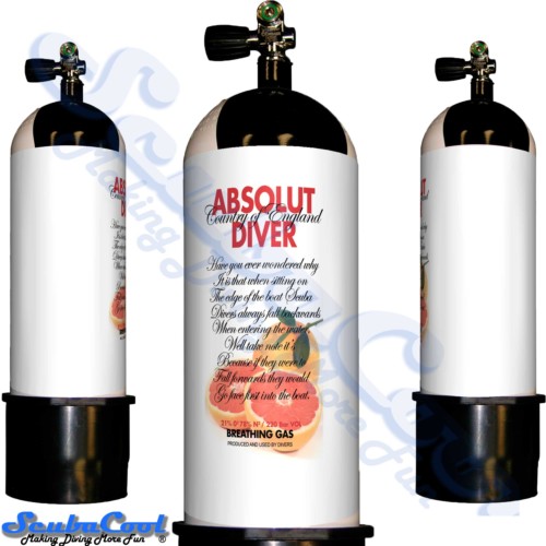 2708 Scubacool Scuba Dive Gas Cylinder Tank Cover NOT neoprene