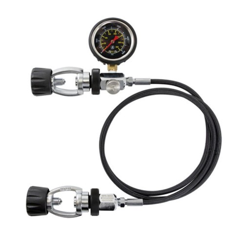 XS Scuba Deluxe Cylinder Equalizer with Braided HP Hose/Dive Tanks